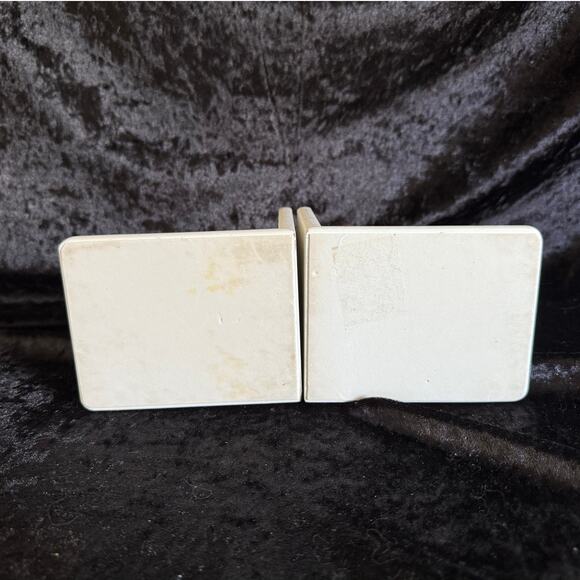 Vintage "Bundle of Joy" White Wood Bookends - Picture 4 of 4